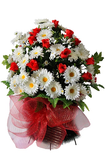 Корзина с цветами "Жардин" 70см для обряда похорон